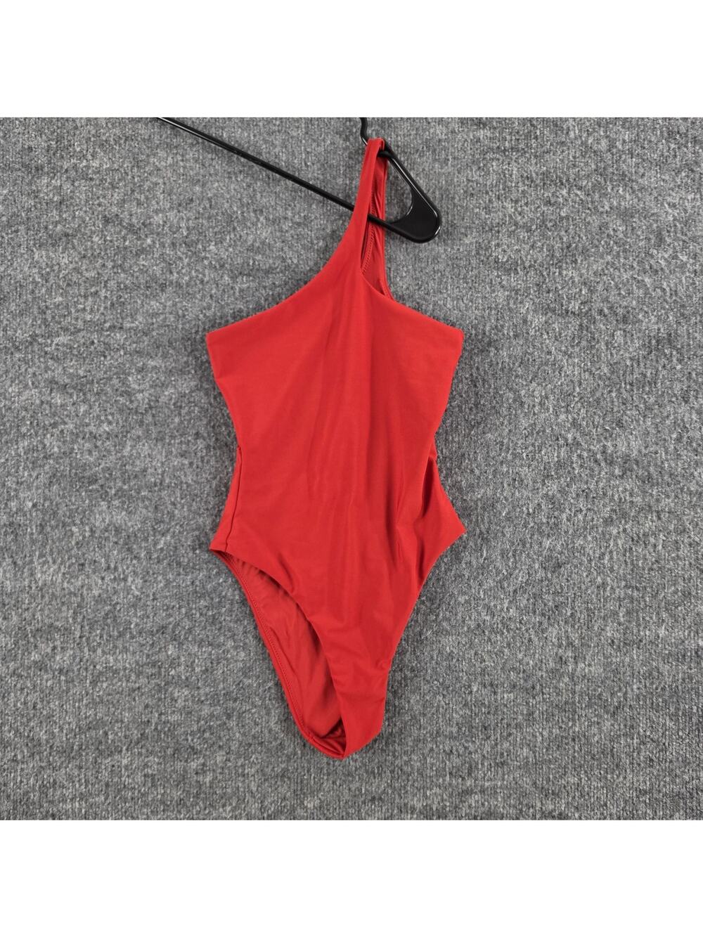 Khy Kylie Jenner Swimsuit XXS Red One Shoulder One Piece Sexy Beach Pool Chic